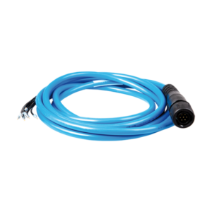 Sensor connection cable with plug