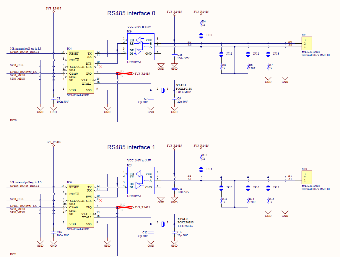 rapidM2M Proof of Concep PoC Board RS485 Modbus RTU ASCII SDI12