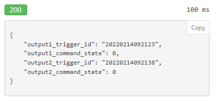 Endpoint Trigger ID & Kommando-Zustand