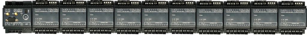 Ex. 125 universal input channels and 22 relay outputs