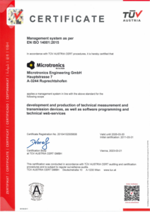 Environmental management system ISO EN 14001