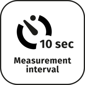 Jellox Feature - 10 sec. measurement interval