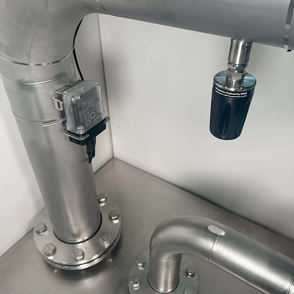 Jello Pulse Elite installed on pipe and PRE-PT-D30